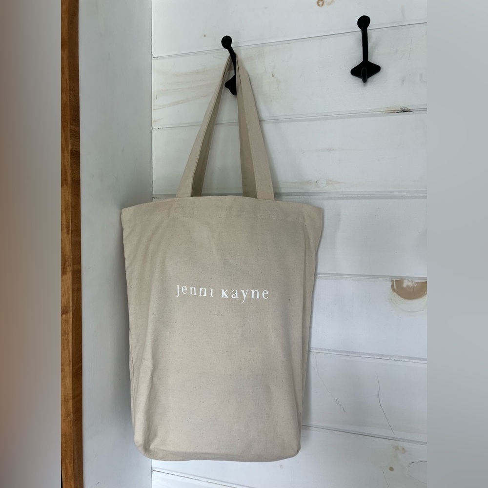 Jenni Kayne Small Canvas Shopping Tote Logo - Picture 3 of 17
